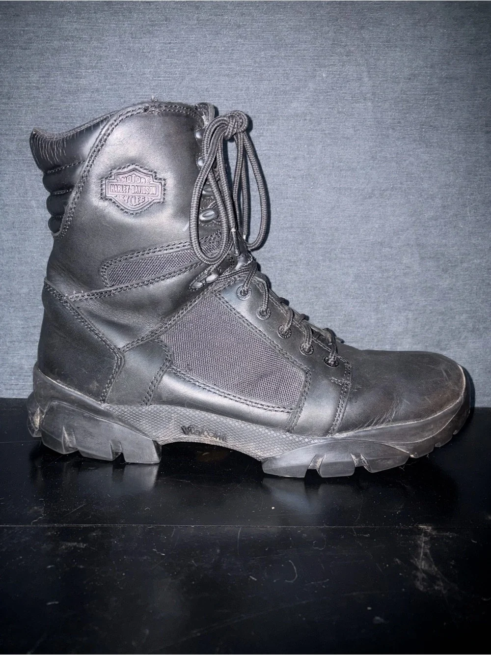 Harley-Davidson Men's Black Lace-Up Tactical Boot